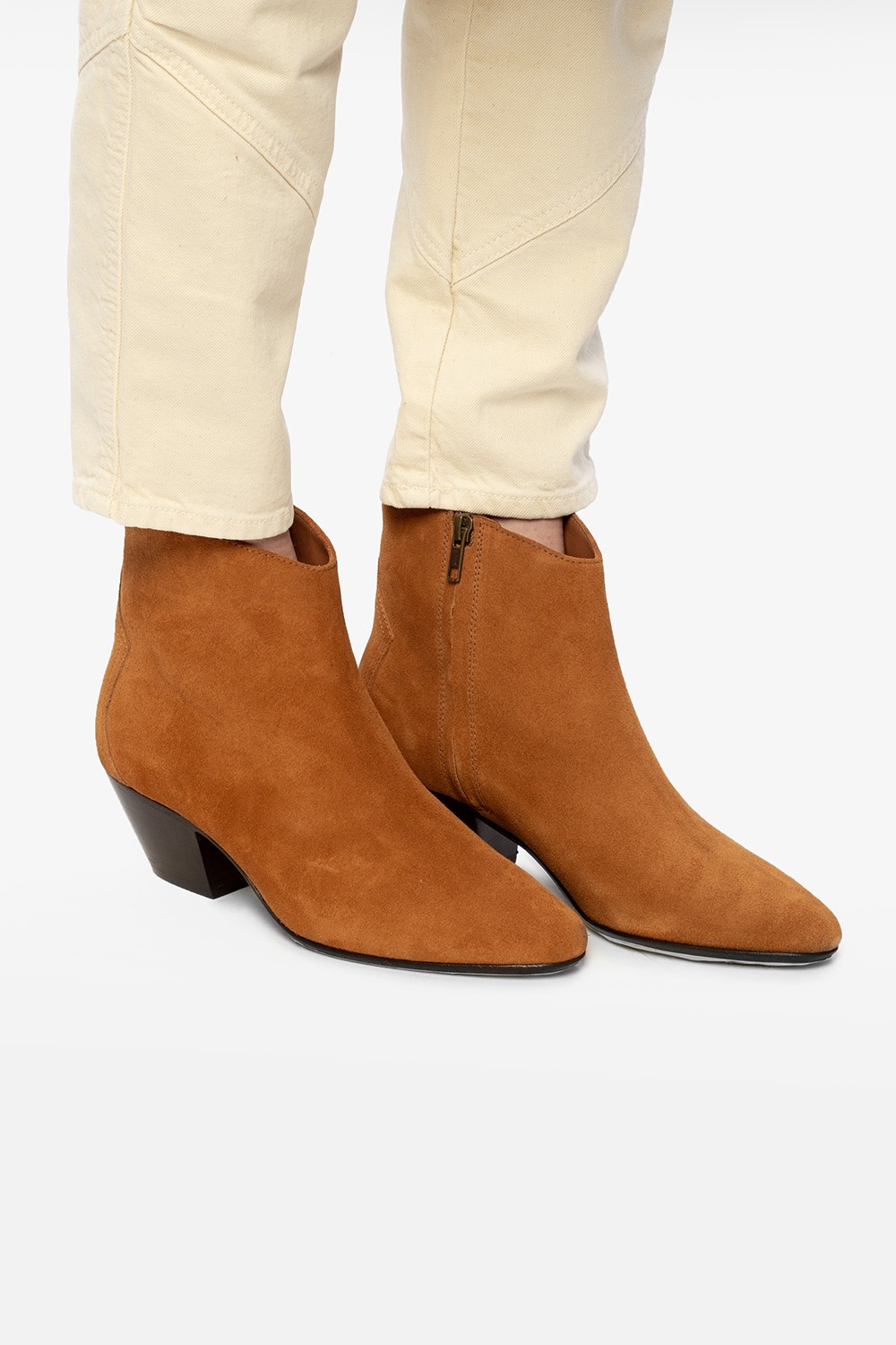 Isabel marant on sale dacken boots cognac